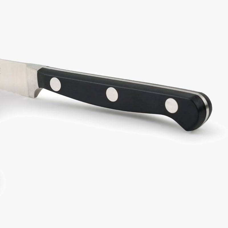 Arcos Series Clasica-Tomato Knife-Blade Nitrum Forged Stainless Steel 130 mm (5.12 Inches) -Handle polyoxymethylene (pom) Black Colour, 18/8 - Image 4