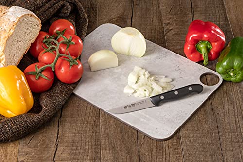 Arcos Vegatable Knife 4 Inch Stainless Steel. Professional Vegetable Knife for Peeling Fruits and Vegetables. Ergonomic Polyoxymethylene Handle and 100 mm Blade. Series Maitre. Color Black. - Image 5